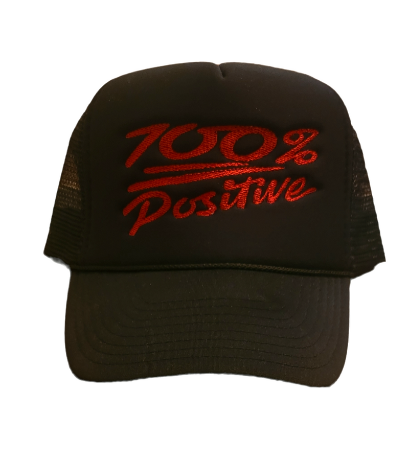 100% POSITIVE TRUCKER HATS- Red Label